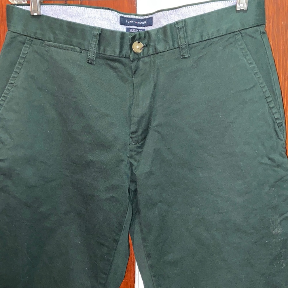 Tommy Hilfiger chinos dark green men 32x32 new